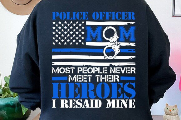 Police Officer Mom Thin Blue Line SVG Review