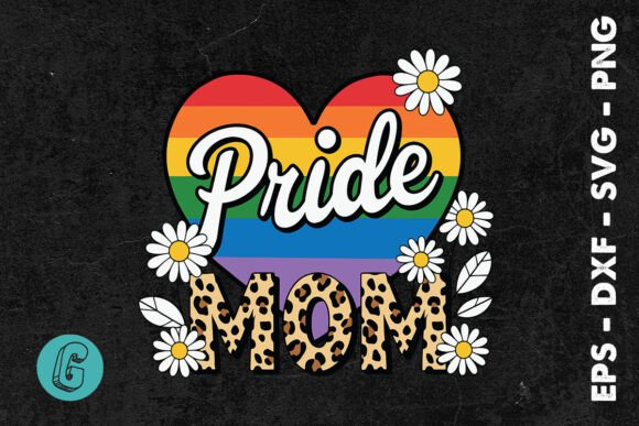 Pride Mom SVG for Mother's Day Embroidery Projects